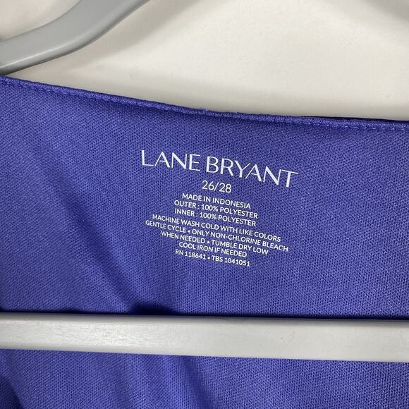 Lane Bryant Plus Size 26 28 Ombre Poncho Style Top Purple - Picture 3 of 3